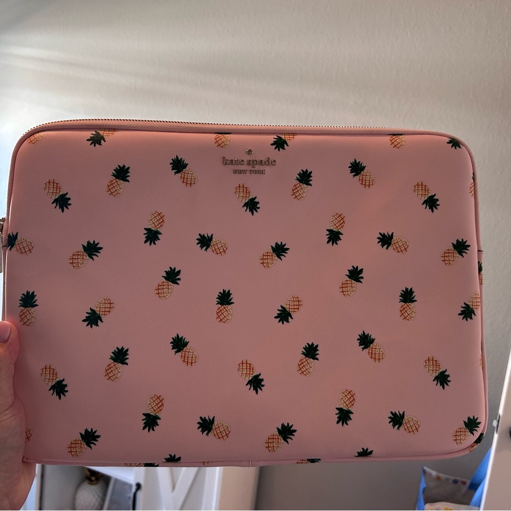 Kate Spade Pink Pineapple Laptop Sleeve